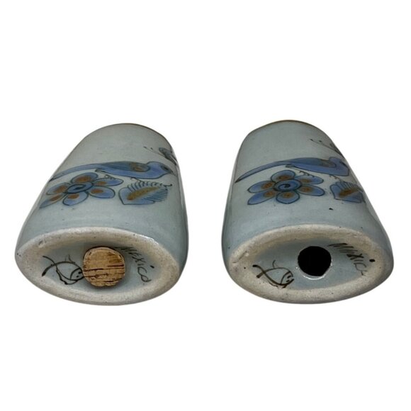 Ken Edwards El Palomar Mexican Pottery Blue Bird Salt and Pepper Shakers - Picture 4 of 6